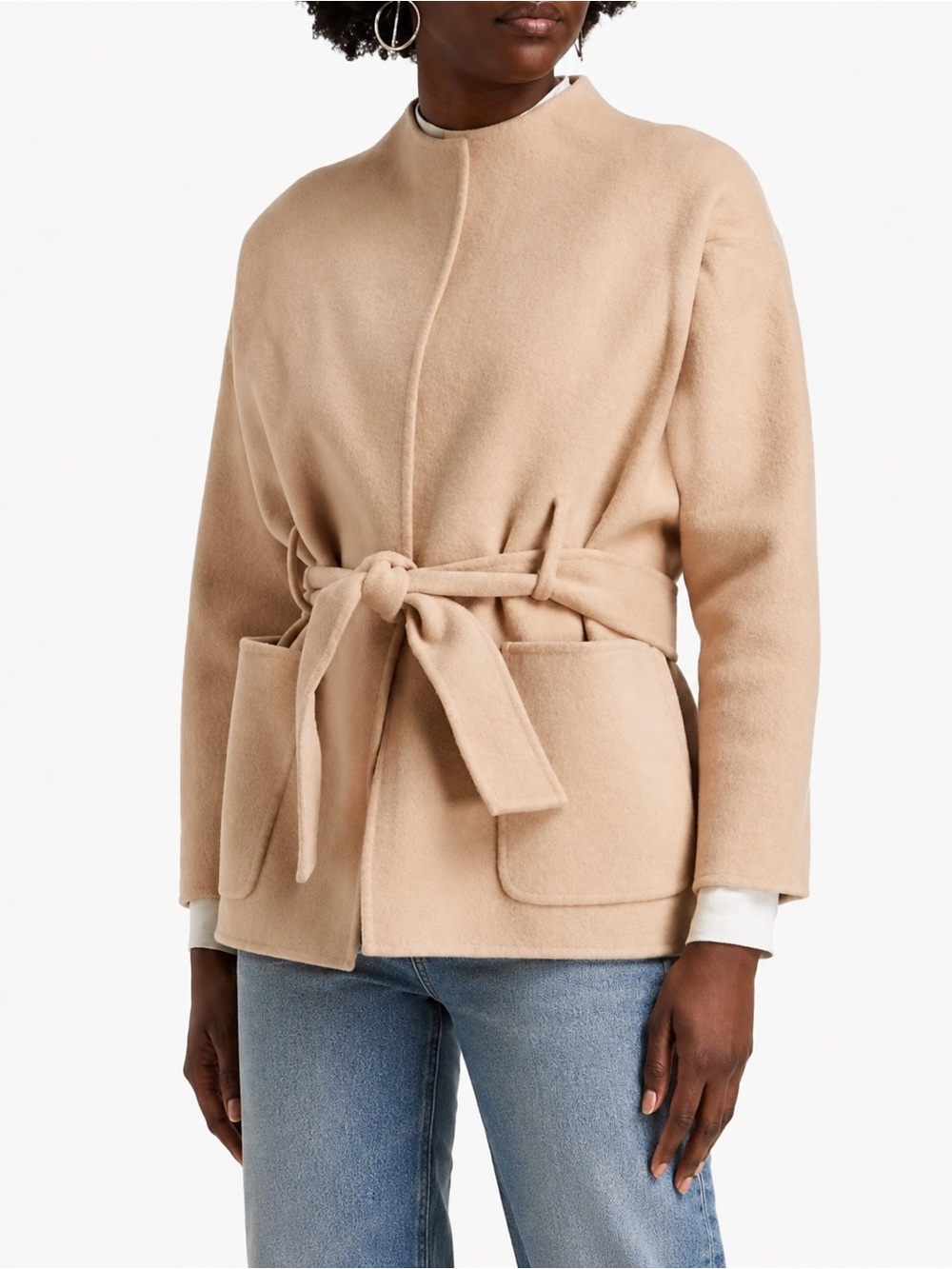ba&sh Camel lightweight coat for fall XS